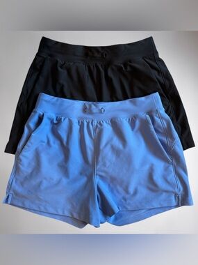 Bundle of 2 Old Navy Active PowerSoft Go-Dry High-Rise Workout Shorts XS